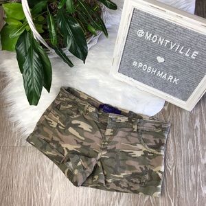 Miley Cyrus Max Azria Camo Print Stretchy Shorts